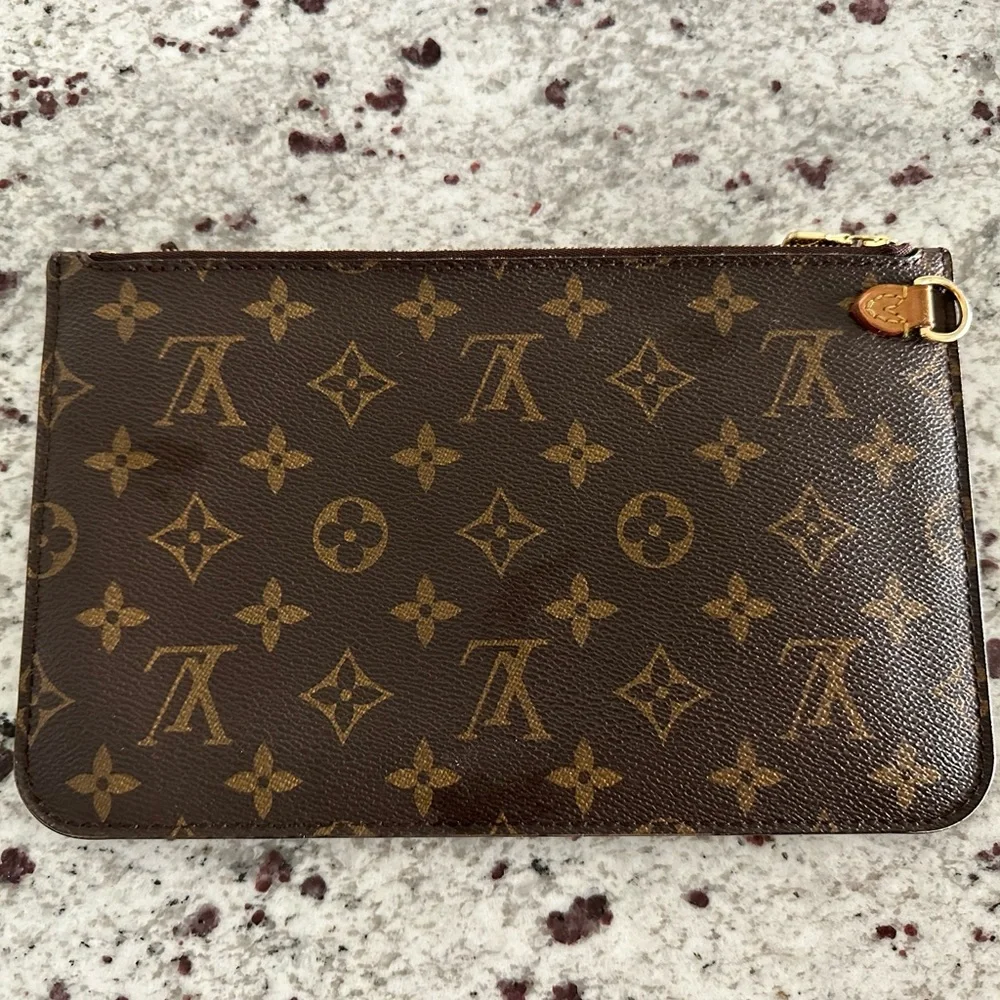 Authentic Louis Vuitton Monogram Oversized‎ Zip Pouch Bag